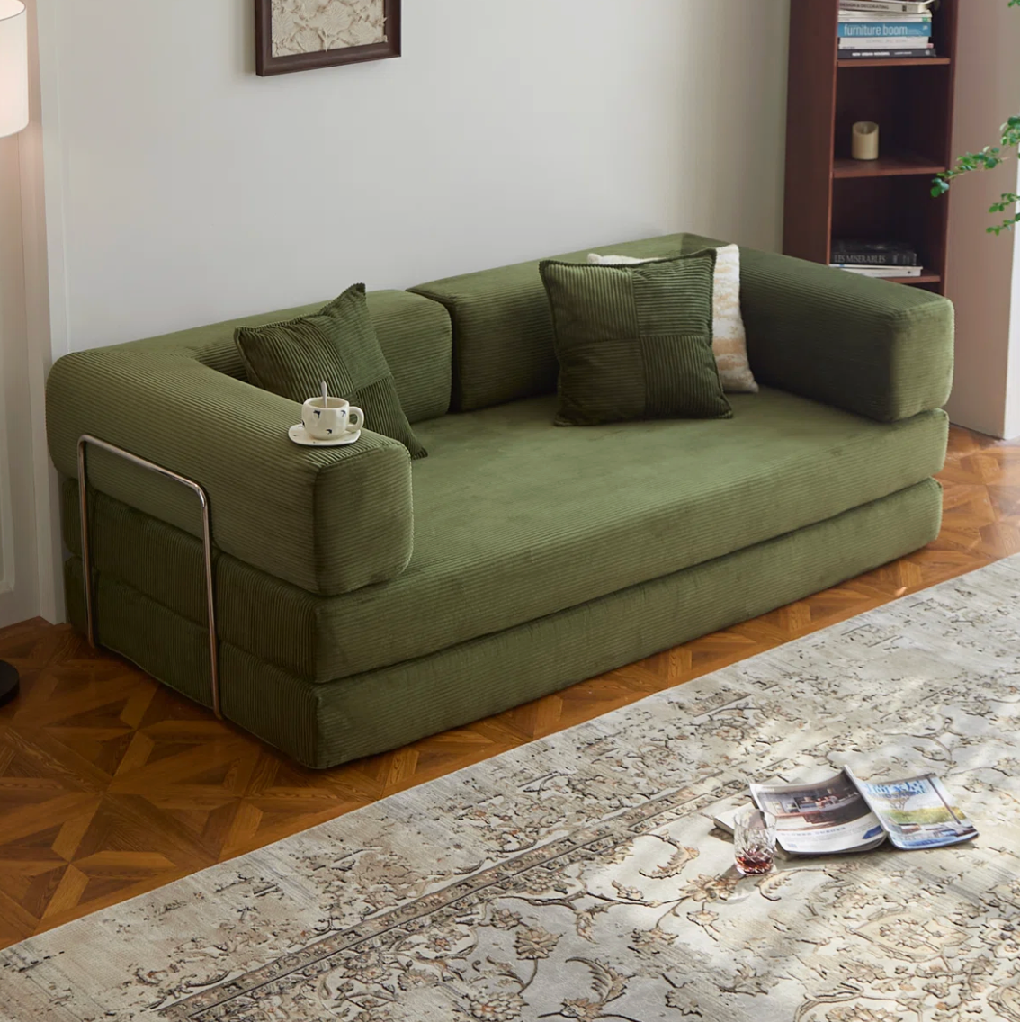 Sofá cama convertible Confy - Sofá plegable de suelo