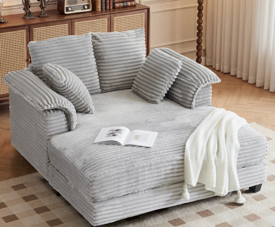 Sofá Cama Individual Cozy Tapizado en Pana
